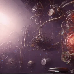 3D render of a sci-fi computer concept design, steampunk, intricate details, scientific, hyper detailed, photorealistic highly detailed, hyperrealistic, illustration, Unreal Engine 5, 8K