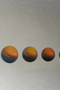 Orbs in a column; Optical Art
