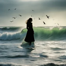 [very impressive high res masterpiece in Kodak Eastman 5247, scene by László Krasznahorkai] My sister, by the chiming kinks Of the Atlantic Ocean, takes in light. Beyond her, wreathed in algae, links on links Of breakers meet and disconnect, foam through bracelets Of seabirds.The wind sinks. She does not feel the change At once. It will take time. My sister, Stirring briefly to arrange Her towel, browns like a chicken, under fire.
