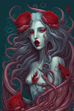 Lyrial the Siren, her symbol is a red rose with thorns