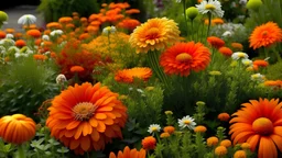 garden flowers orange