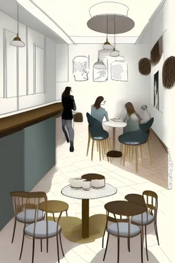 Design of a women's cafe