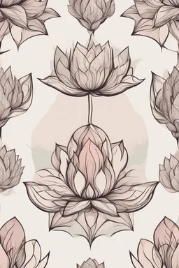 Abstract lotus flower