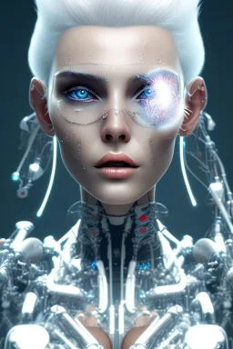 cyborg, white hair, sexy, perfekt, real, dream