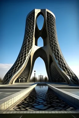 iranian islamic inspired architecture modern fluid landmark monument