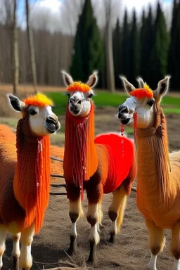 llamas eating hot cheetos