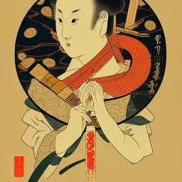 Ukiyo-e japanese art , logo