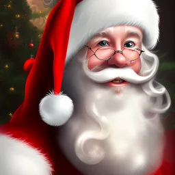 Santa Clause, portrait, detailed, 8k resolution, warm light