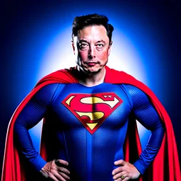 Elon musk Super Man