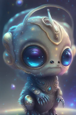 Zodiac Galaxy cute alien,highly detailed, artstation, sharp focus