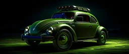 a military fighter jet station wagon hybrid designed by volkswagen beetle