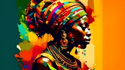 illust, africa, colorful, art