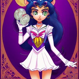 gato negro luna de la serie sailor moon