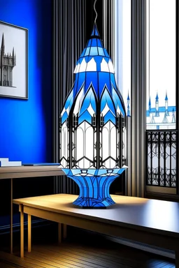 gaming table lamp inspired by palace, modern design,