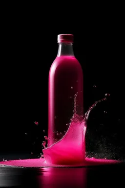 Botol warna pink hanyut