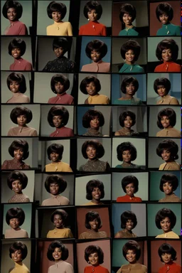 Production Personality Camera Negatives (89) of Nichelle Nichols from 1967-1968 and 1968-1969 Seasons from Star Trek