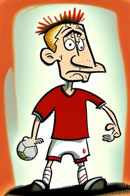 Alfie Whiteman Footballer ,cartoon 2d