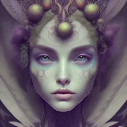 karlan, plant metal, feathers, Dryad, fae, sidhe, ominous, nature, plants, wildflower, facepaint, dnd character portrait, intricate, oil on canvas, masterpiece, expert, insanely detailed, retroanime style, cute big circular eyes, cinematic smooth, intricate detail , soft smooth lighting, soft pastel colors, painted Renaissance style