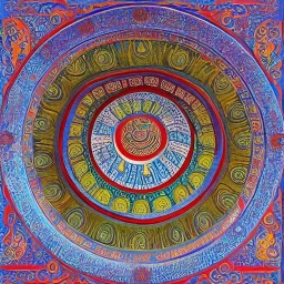 spiritual chakra consciousness of Indian temple mosque stupa architecture in Tibetian painting style