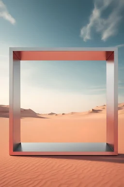desert with Mirror white and red and black