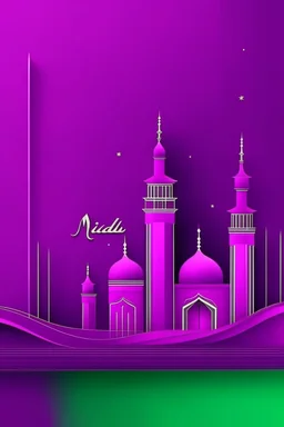 Saudi National Day Purple Background