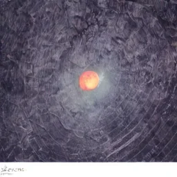 dark human shadow float in sky. scared people. river. river rock . valley . night