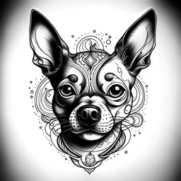tattoo design phoo dog
