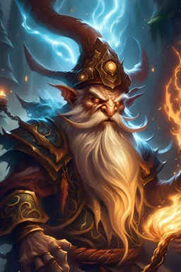 machine death explosion kill gnome lightning wizard dragon battle portrait detailed