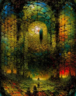 Zdzisław Beksiński . STAINED GLASS