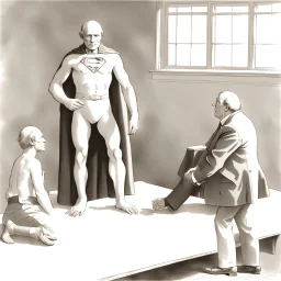 Piltdown Man meets Super Man