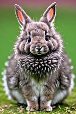 Cute bunny mixed with a porcupine