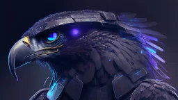 profile picture of a cyberfalcon with imposing looking