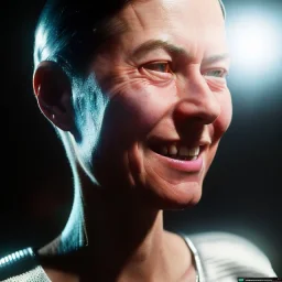 Ultra Realistic portrait, retro futuristic style, sci-fi 60s. smile, happy. highly detailed, concept art, unreal engine 5, ray tracing, RTX, lumen lighting, ultra detail, volumetric lighting, 3d, finely drawn, high definition, high resolution.