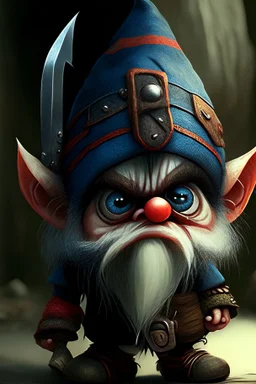 gnome big eyes being a bandit brutal chief