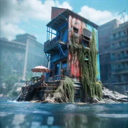 Kar küresi Glass Tall Box Mini Model Little Real Island shape smooth Mixed Water Fall Under Ocean Sunshine Summer Background Blue Sea, The Last Of Us / Avatar, Octane Render / ZBrush, Cinematic, IMAX Film, Nikon D750, 16K, Autostereoscopy, Anthropomorphic, Golden Ratio, Geometry, Symmetric, Depth Of Field, Highly Detailed, Ultra Realistic, Beautiful Lighting, Halfrear Lighting, Soft Light, Candoluminescence, Cast Shadow, Reflective, Glow, Translucent, Normal Map, Carbonated --testp