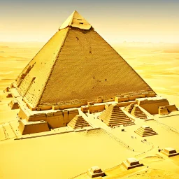 Ancient Egyptian pyramids with aerials