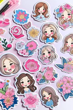 girly stickers