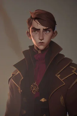 A little brown haired warlock boy conjuring by Nick Harris