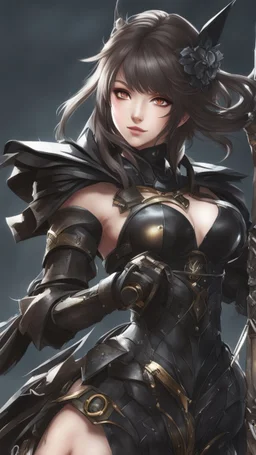 ronin Girl in 8k Kawacy anime artstyle , symbiote them, ronin costum, close picture, highly detailed, high details, detailed portrait, masterpiece,ultra detailed, ultra quality