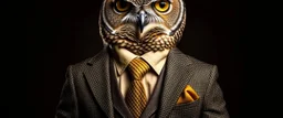 Owl dressed in a business suit