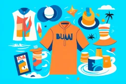 cool fun beach brand beach wear design abstract objects like havana brand full page like basqiat