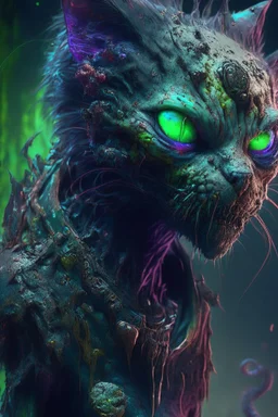 Humanoid emo zombie mutant cat alien,FHD, detailed matte painting, deep color, fantastical, intricate detail, splash screen, complementary colors, fantasy concept art, 32k resolution trending on Artstation Unreal Engine 5