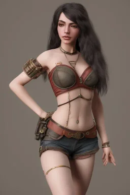 steampunk girl body anormal