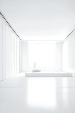 Cinematic, stunning, minimalist, thin lightweight light luxury white room for relaxing meditation. unreal engine render, beautiful shot. 8k. wallpaper. extremely detailed
