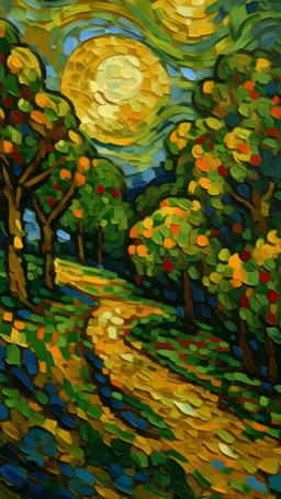 post-impressionism style painting