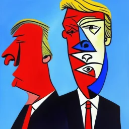 Donald Trump painting by picasso