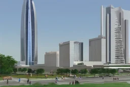 Unique building design for central bank of India. Make it world's tallest building