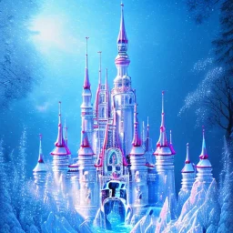 cristal angelic castle crystalline, blue,pink , cosmic, opalescent, gemstones, crystals, other worldly,water,bright, ice background, snow lake blue