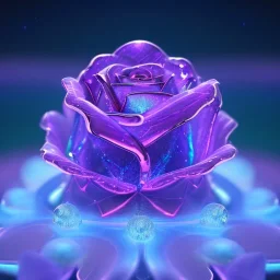 transparent crystal rose highly detailed, glowing,Insanely detailed photograph of an elaborate beautiful fantasy art album cover art 4K 64 megapixels 8K resolution HDR Greek shiny space colours jewelry celestial hair eyes light