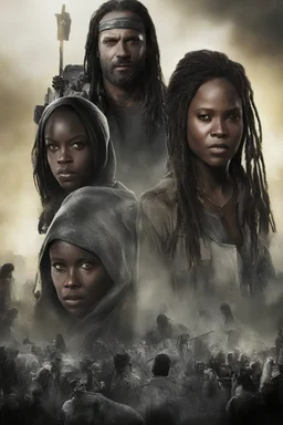 the Walking Dead - The Ones Who Live Rick and Michonne TV show Poster